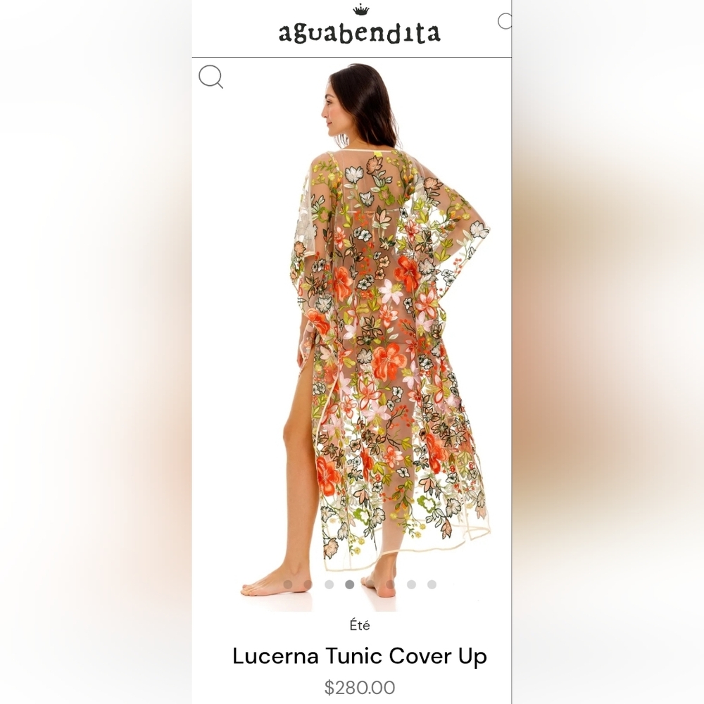 Agua Bendita ÉTÉ Lucerna Floral Tunic - Picture 2 of 2
